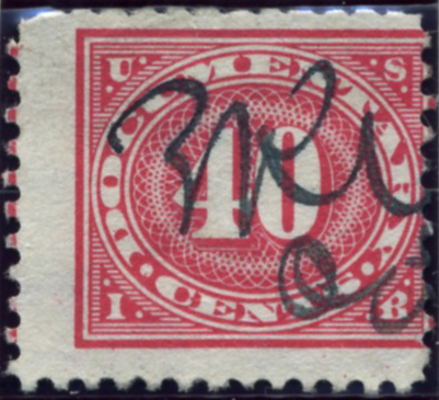 Scott R237 40 Cent Internal Revenue Documentary Stamp Watermarked USIR