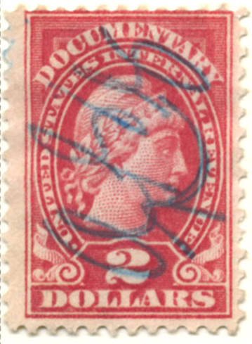 Scott R241 2 Dollar Internal Revenue Documentary Stamp Watermarked USIR