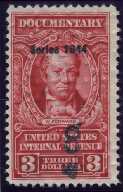 Scott R400 3 Dollar Internal Revenue Documentary Stamp Watermarked USIR