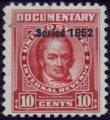 Scott R592 10 Cents Internal Revenue Documentary Stamp Watermarked USIR