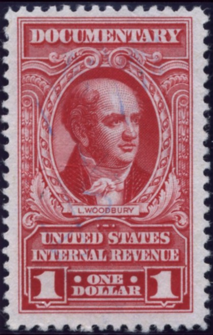 Scott R666 1 Dollars Internal Revenue Documentary Stamp Watermarked USIR