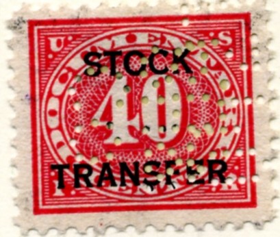 Scott RD8 40 Cent Internal Revenue Stock Transfer Documentary Stamp Watermarked USIR