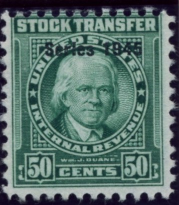 Scott RD194 50 Cent Internal Revenue Stock Transfer Stamp