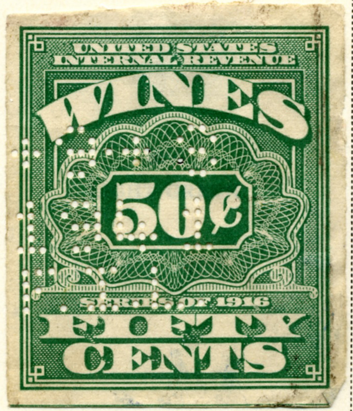 Scott 4813 50 Cents Internal Revenue Wines Stamp