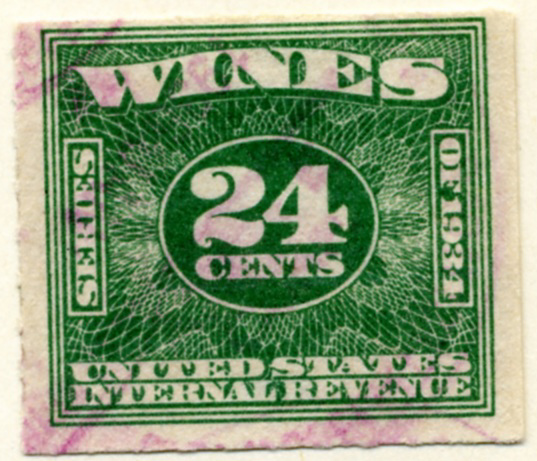 Scott 4915 24 Cents Internal Revenue Wines Stamp