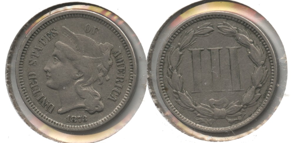 1873 Three Cent Nickel VF-30