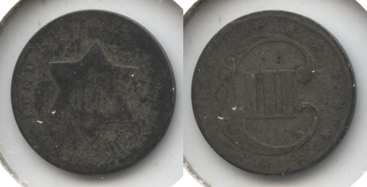 1852 Three Cent Silver AG-3 #g