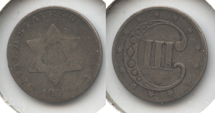 1852 Three Cent Silver Good-4 #j