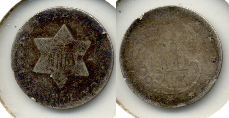 1853 Three Cent Silver AG-3 c