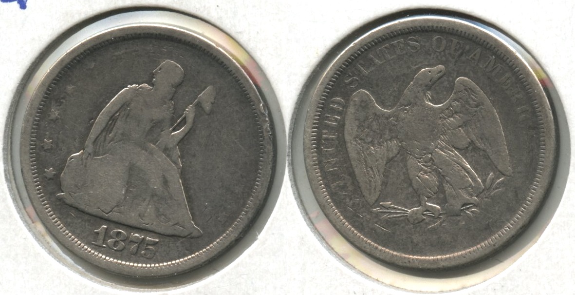 1875-S Twenty Cent Piece AG-3 #a