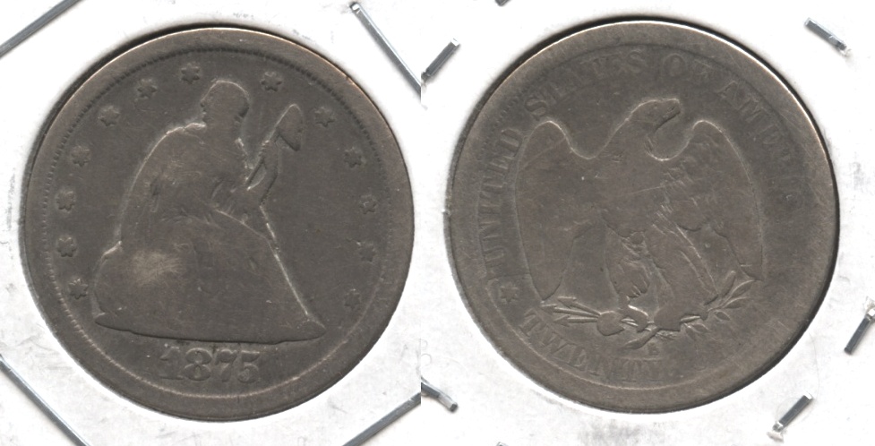 1875-S Twenty Cent Piece Good-4 #d
