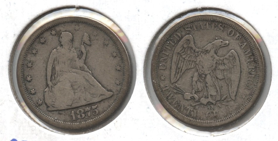 1875-S Twenty Cent Piece Good-6