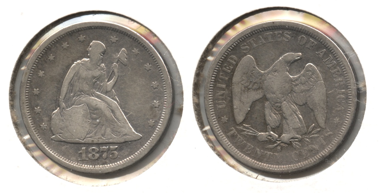 1875-S Twenty Cent Piece VG-8 #c