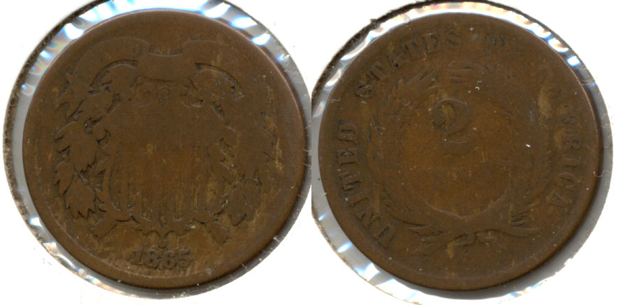 1865 Two Cent Piece Good-4