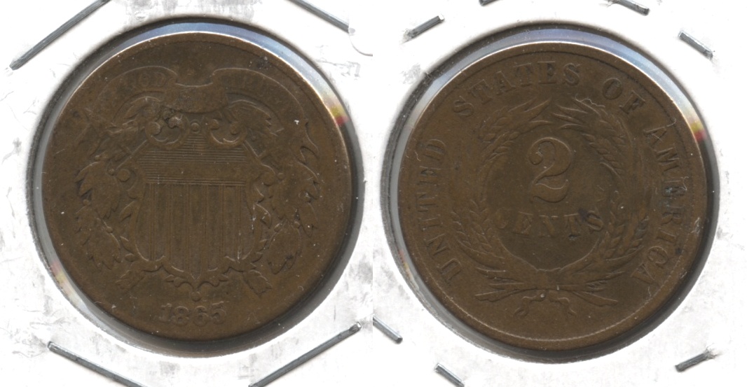 1865 Two Cent Piece Good-4 #af