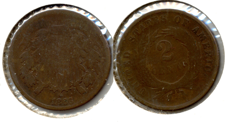 1866 Two Cent Piece AG-3 c