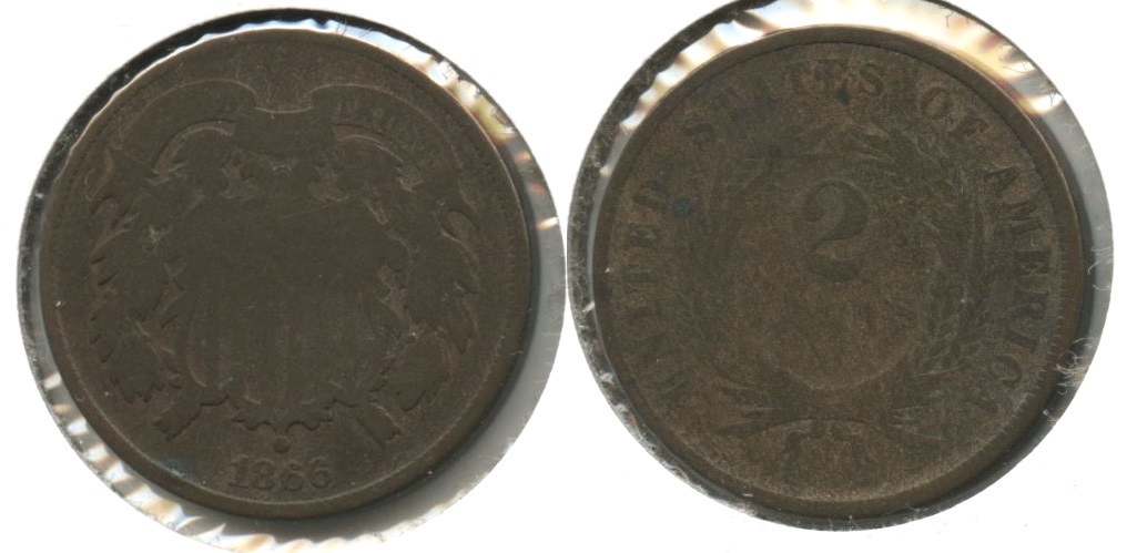 1866 Two Cent Piece AG-3 #h