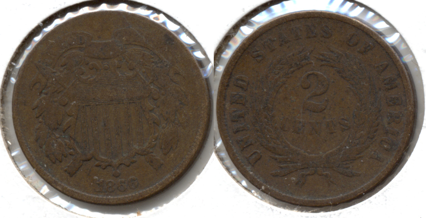 1866 Two Cent Piece Good-4 b