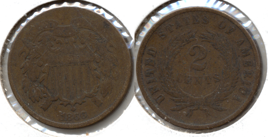 1866 Two Cent Piece Good-4 b