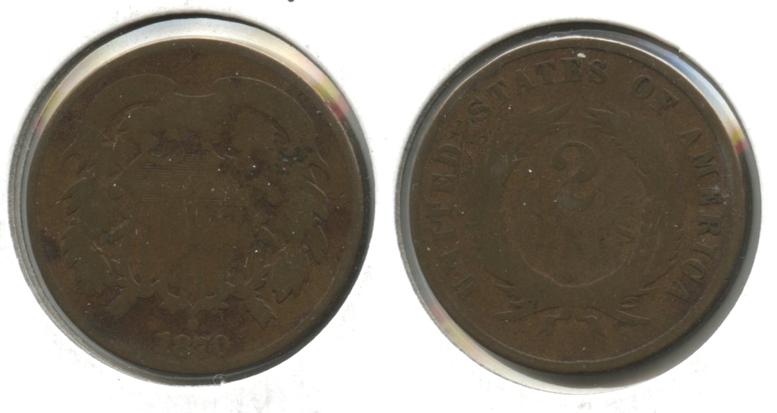 1870 Two Cent Piece AG-3 #d