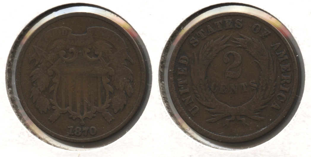 1870 Two Cent Piece Good-4 #g
