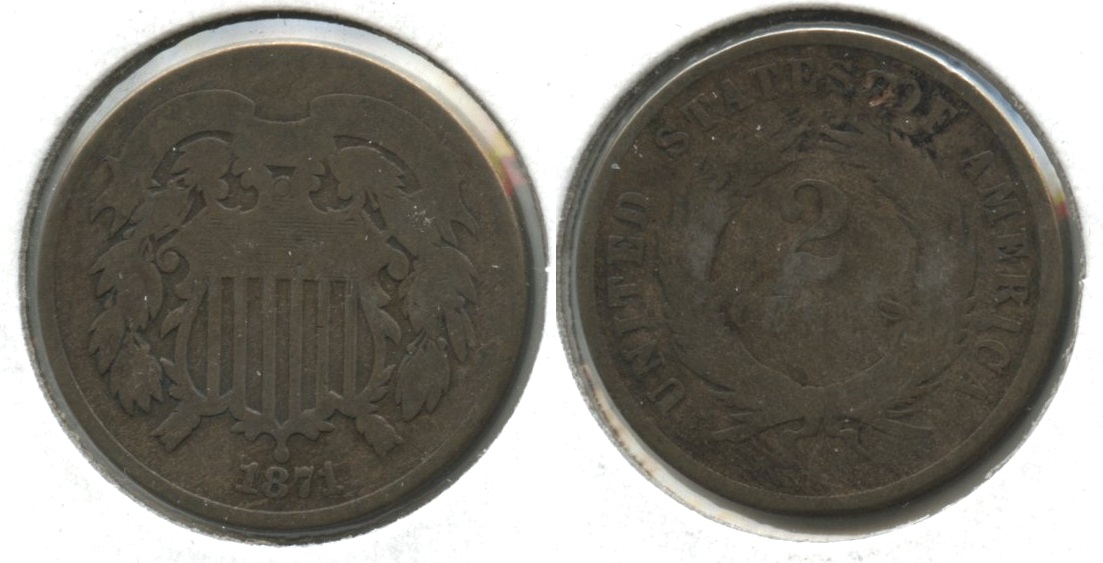 1871 Two Cent Piece AG-3